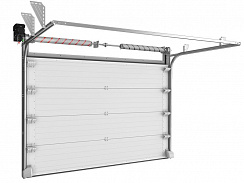 Промышленные секционные ворота  ISD THERMALPRO из стальных сэндвич-панелей с торсионным механизмом (2000x4900)
